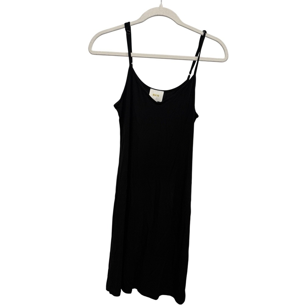 Maeve Anthropologie Little Black Minimalist Slip Dress Women's S Sleeveless